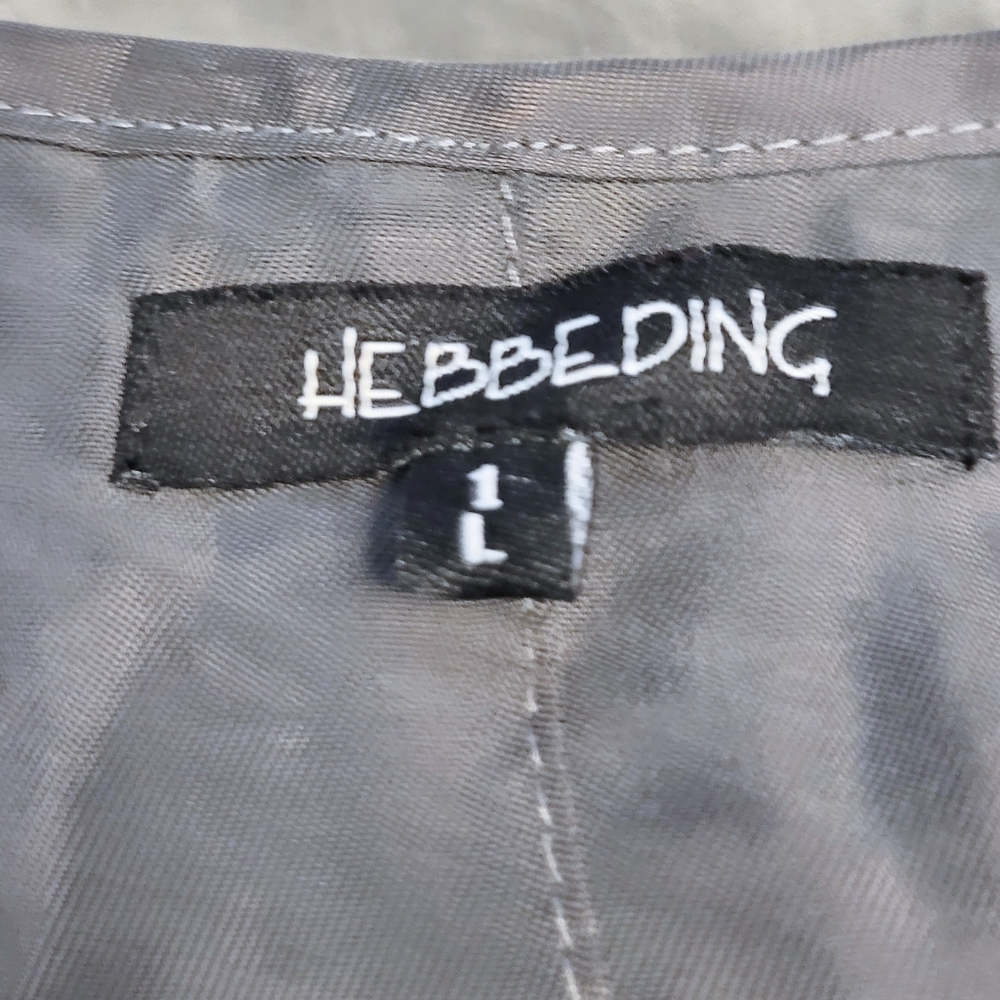 Hebbeding Holland lagenlook gray bubble maxi dress zippers pockets L(1) - Picture 3 of 10